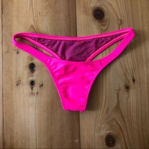 Hot Pink Pakaloha Bikini Bottoms Thong xs